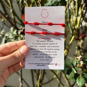 Red string of fate for couples