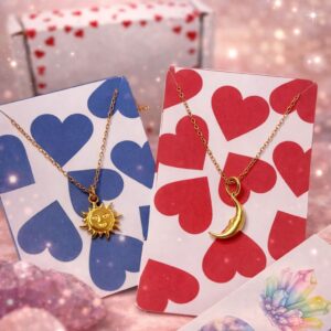 Sun,Moon couple necklaces