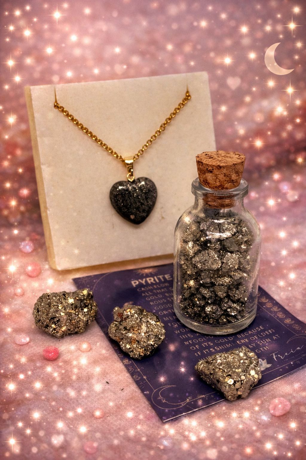 Pyrite Heart Necklace