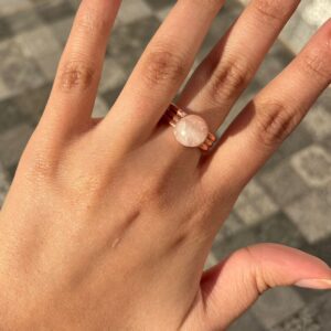 White quartz Ring