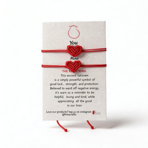 Red String Heart Bracelet
